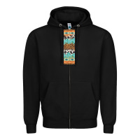 Black fall pattern Zipper Hoodie - Artiststas