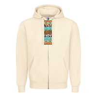 Sandshell fall pattern Zipper Hoodie - Artiststas