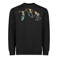Black Skateboarding Skeletons, Skateboarding Skeletons vintage, Skateboardin Heavyweight Sweatshirt - trangStudio