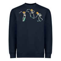 Skateboarding Skeletons, Skateboarding Skeletons Vintage, Skateboardin Heavyweight Sweatshirt | Teevron