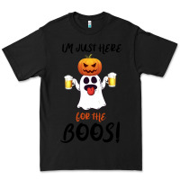 Black I'm Just Here For The Boos Premium Tee - Bettercallsaul