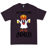 Plum I'm Just Here For The Boos Premium Tee - Bettercallsaul