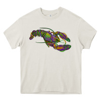 Cream mardi gras lobster Heavy Core Tee - RanaPortraitStore