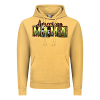 Vintage Mustard American Mama  Mother's Day Vintage Hoodie - CowGirlArtShop