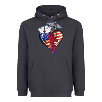 Smoke patriotic nurse love Heavyweight Hoodie - BarkalooDesign