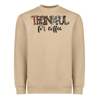 Mushroom thankful for coffee Heavyweight Sweatshirt - CowhideDigitalArt