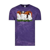 Cloud Purple ghost horses halloween Vintage Tee - CowGirlArtShop