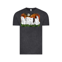 Vintage Black ghost horses halloween Vintage Tee - CowGirlArtShop