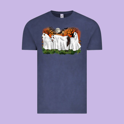 Ghost Horses Halloween Vintage Tee Designed By Cowgirlartshop