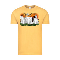 Vintage Mustard ghost horses halloween Vintage Tee - CowGirlArtShop