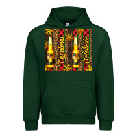 Forest Green beer bottle for christmas Urban Hoodie - AdoDesignShop