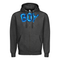 Charcoal Heather Balloon Boy Zipper Hoodie - Artiststas