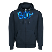 Navy Balloon Boy Zipper Hoodie - Artiststas