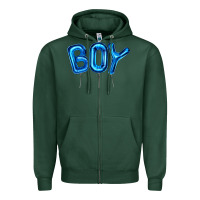 Sports Green Balloon Boy Zipper Hoodie - Artiststas