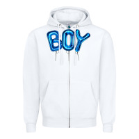 White Balloon Boy Zipper Hoodie - Artiststas