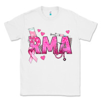 White breast cancer rma registered medical assistant Classic Tee - texasbilliewilder