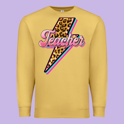 Flash Teacher Premium Sweatshirt Designed By Barkaloodesign