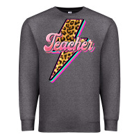 Charcoal Heather flash teacher Premium Sweatshirt - BarkalooDesign