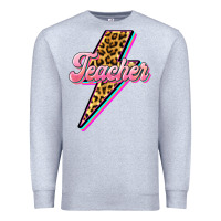 Heather Grey flash teacher Premium Sweatshirt - BarkalooDesign