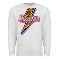Oatmeal Heather flash teacher Premium Sweatshirt - BarkalooDesign