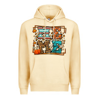 Pina Colada Fall Autumn Leopard Meme Premium Hoodie - LillyAllenDesigns