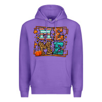 Purple Fall Autumn Leopard Meme Premium Hoodie - LillyAllenDesigns