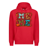 Red Fall Autumn Leopard Meme Premium Hoodie - LillyAllenDesigns
