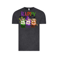 Vintage Black happy halloween jars Vintage Tee - CowGirlArtShop