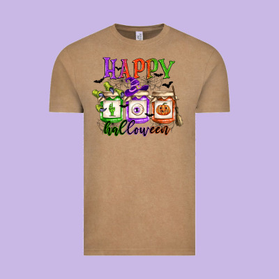 Happy Halloween Jars Vintage Tee Designed By Cowgirlartshop