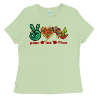 Matcha Peace Love Mexico Ladies Tee - texasbilliewilder