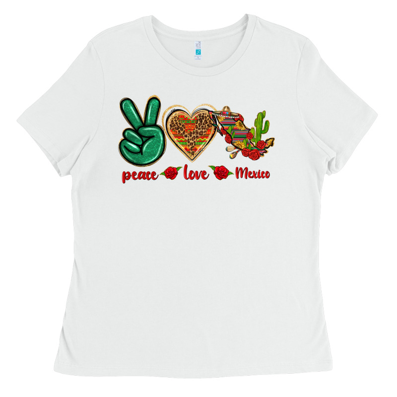 Peace Love Mexico Ladies Tee by texasbilliewilder | Teevron