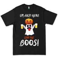 Black I'm Just Here For The Boos Premium Tee - Bettercallsaul