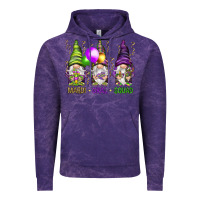 Cloud Purple Mardi Gras squad with gnomies Vintage Hoodie - HowdyJamesFarm
