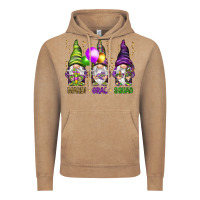 Vintage Coffee Mardi Gras squad with gnomies Vintage Hoodie - HowdyJamesFarm