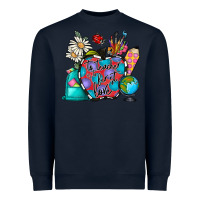 Navy to teacher is to first love Heavyweight Sweatshirt - CowhideDigitalArt