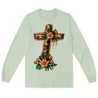 Matcha Flower Cross Long Sleeve Tee - Jasminsmagicworld