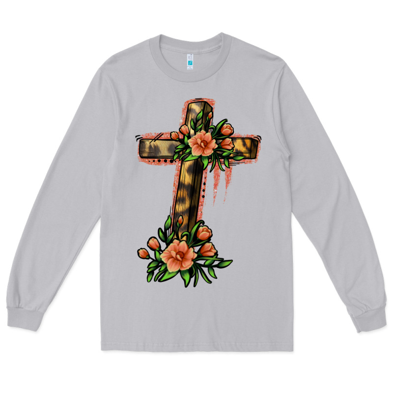 Flower Cross Long Sleeve Tee by Jasminsmagicworld | Teevron
