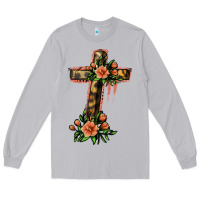 Moon Dust Flower Cross Long Sleeve Tee - Jasminsmagicworld