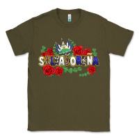 Army Green salvadorena Classic Tee - texasbilliewilder