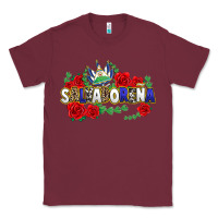 Burgundy salvadorena Classic Tee - texasbilliewilder