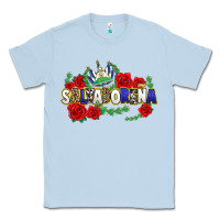 Dusty Blue salvadorena Classic Tee - texasbilliewilder
