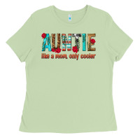 Matcha Auntie Like a Mom Only Cooler Ladies Tee - texasbilliewilder