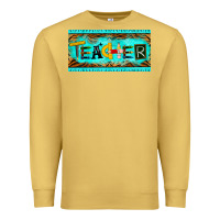 Antique Gold teacher license plate Premium Sweatshirt - BarkalooDesign