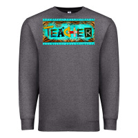 Charcoal Heather teacher license plate Premium Sweatshirt - BarkalooDesign