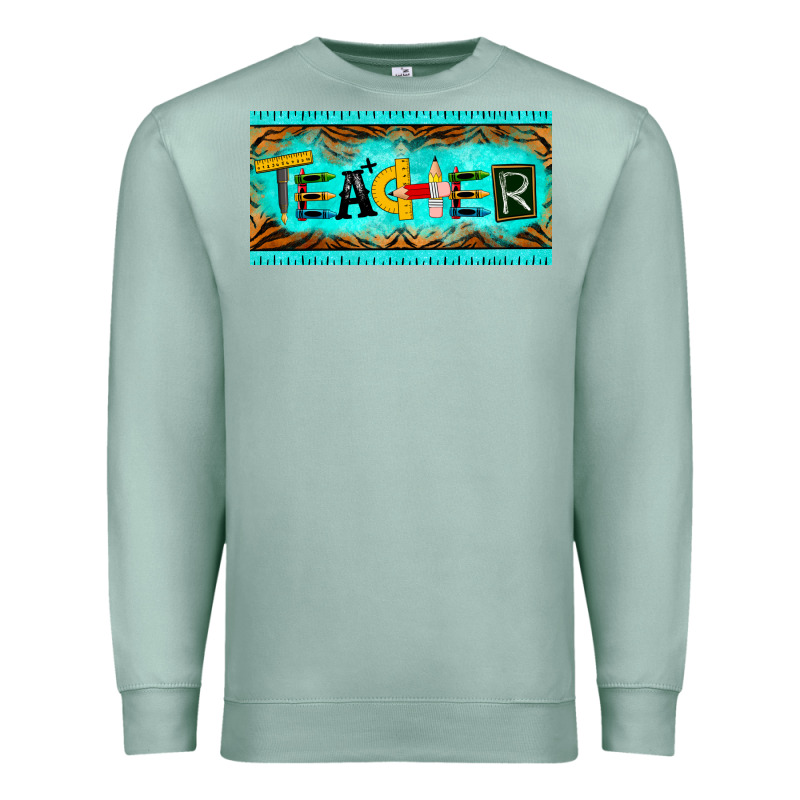 Teacher License Plate Premium Sweatshirt by BarkalooDesign | Teevron