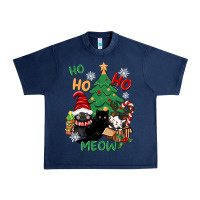 Navy ho ho ho meow Urban Heavy Tee - CowGirlArtShop