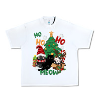 White ho ho ho meow Urban Heavy Tee - CowGirlArtShop