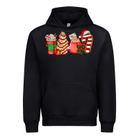 Black christmas tree cake and coffee cups ado Urban Hoodie - AdoDesignShop