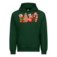 Forest Green christmas tree cake and coffee cups ado Urban Hoodie - AdoDesignShop