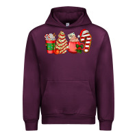 Mauve Wine christmas tree cake and coffee cups ado Urban Hoodie - AdoDesignShop